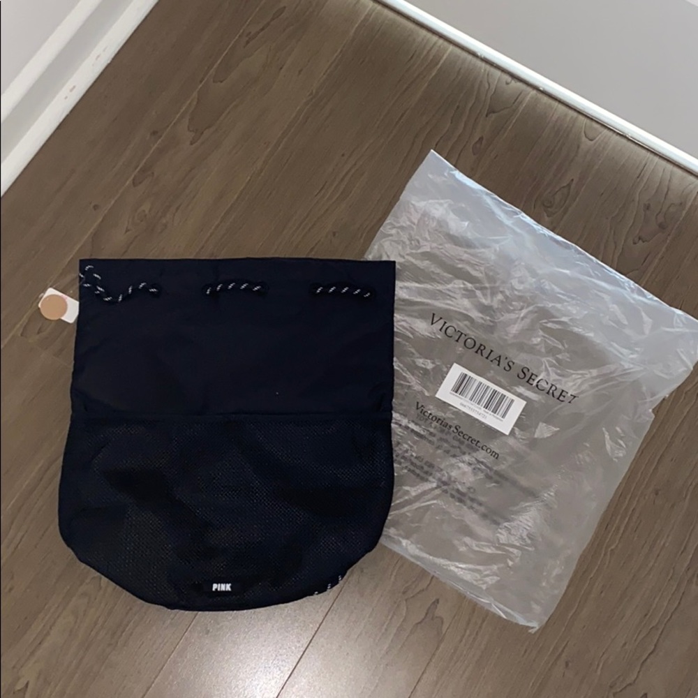 PINK DRAWSTRING BACKPACK